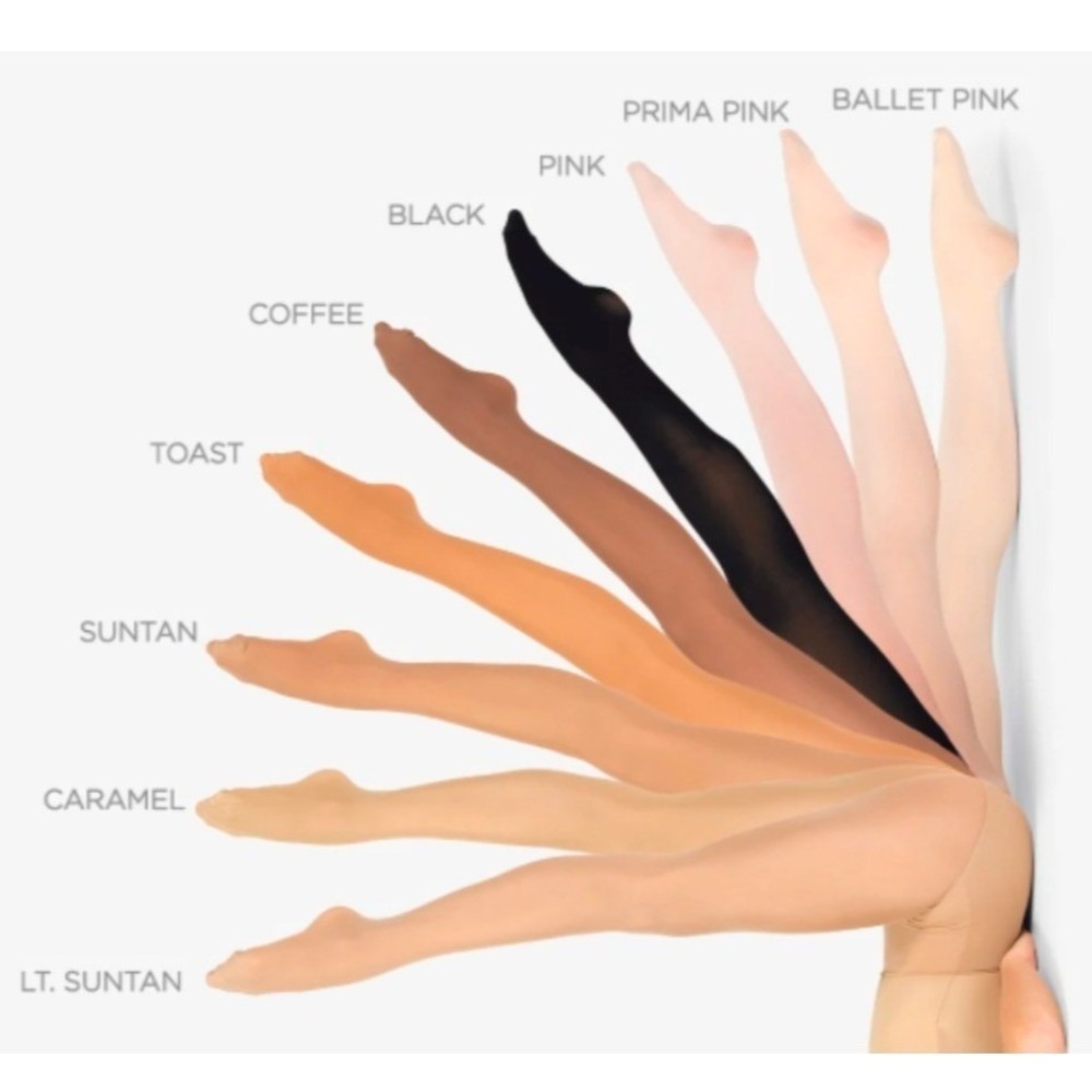 Revolution Color Flow Footed Tights Adult Size SA Coffee Dance Ballet Style 1020